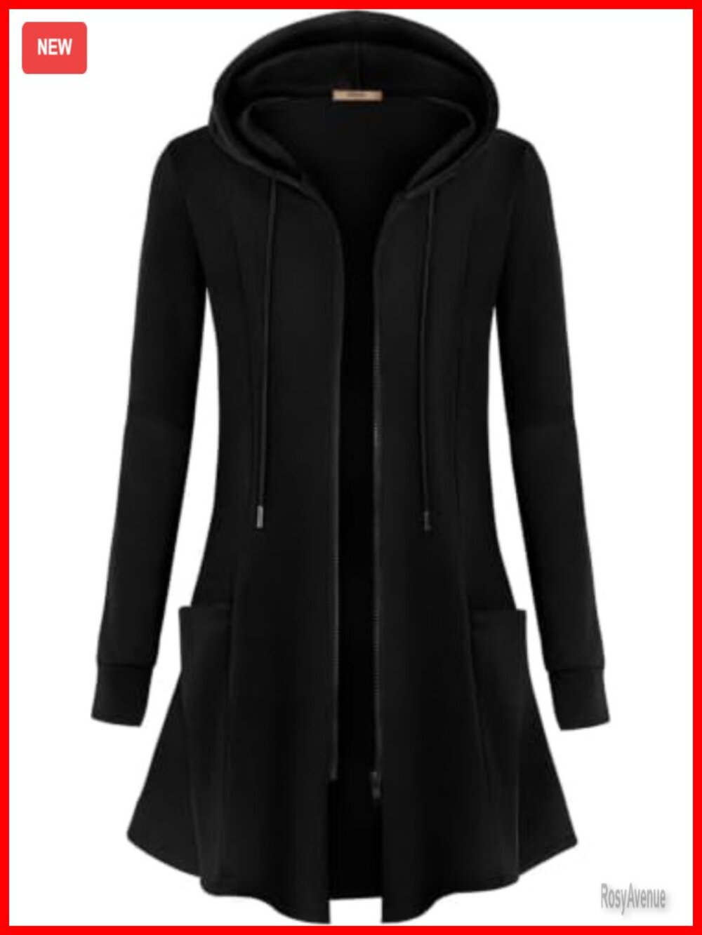Women's Zip Up Long Hoodie Lightweight Tunic Sweatshirt Cardigan